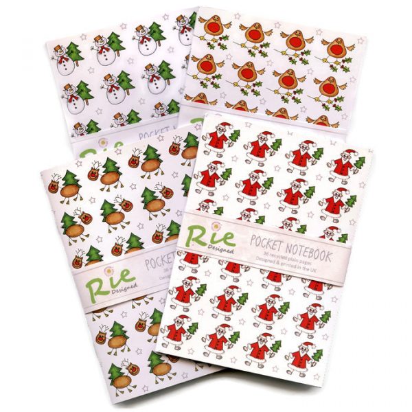 Christmas A6 Plain Paper Recycled Notebooks - Image 3