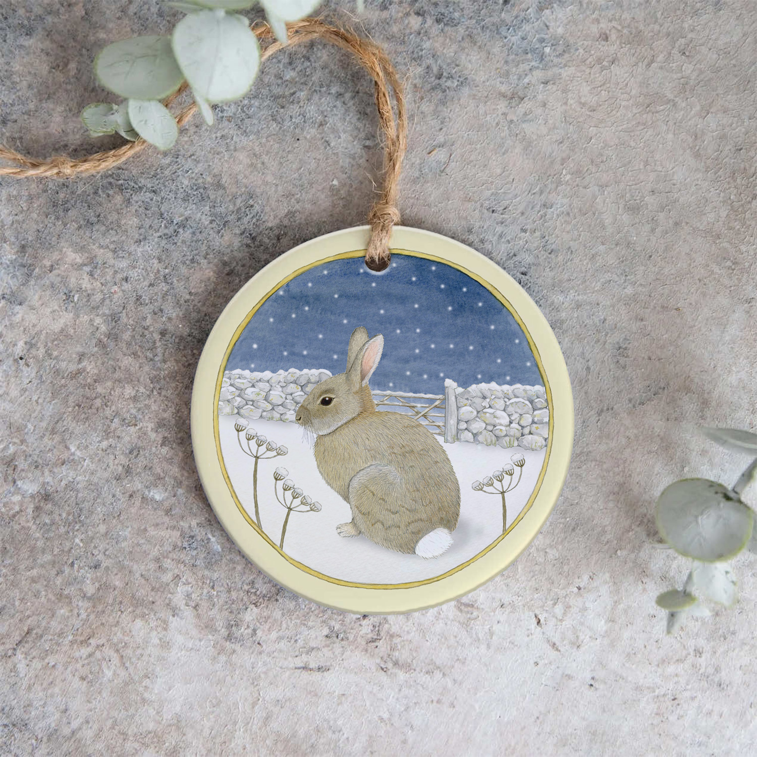 rabbit hanging christmas tree decoration