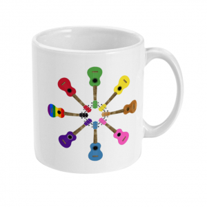 Rainbow Ukuleles Ceramic Mug
