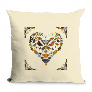 Love Butterflies Cotton Throw Cushion