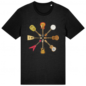 Ukulele Circle Organic T Shirt