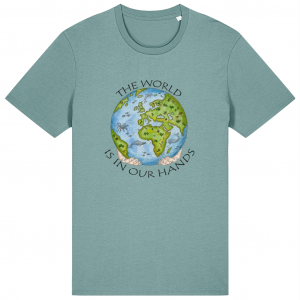 Organic Cotton T Shirt - The World is in our hands