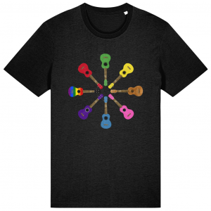 Rainbow Ukuleles Organic T Shirt